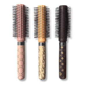 Lược Sấy Tròn Bi Cán Da LV