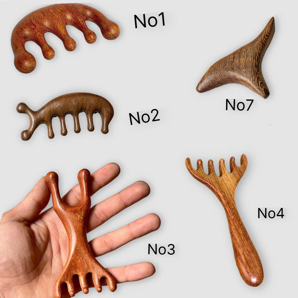 Lược Gỗ Massage Dưỡng Sinh