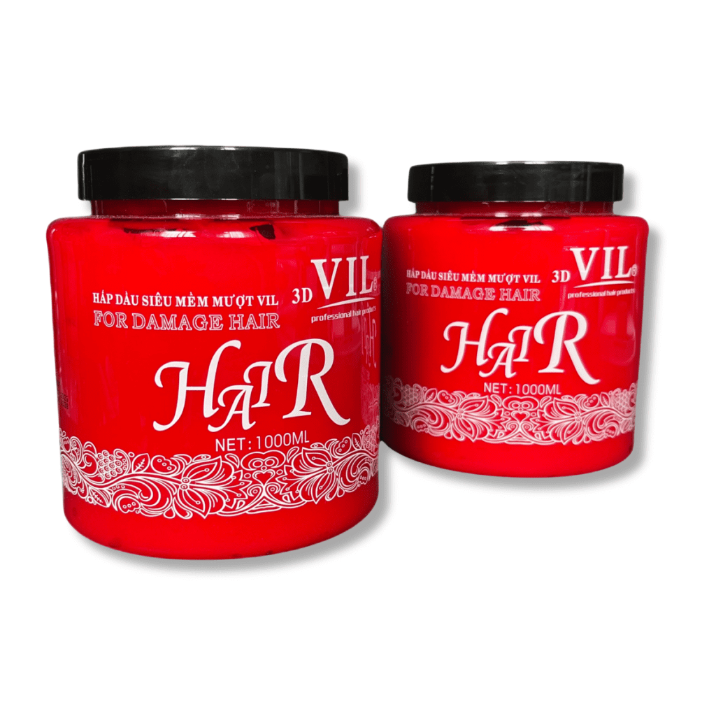 Hấp Dầu Ủ Tóc 3D VIL Đỏ 1000ml
