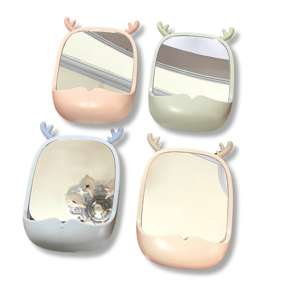 Gương Trang Điểm Nhỏ Để Bàn Hình Nai Noel