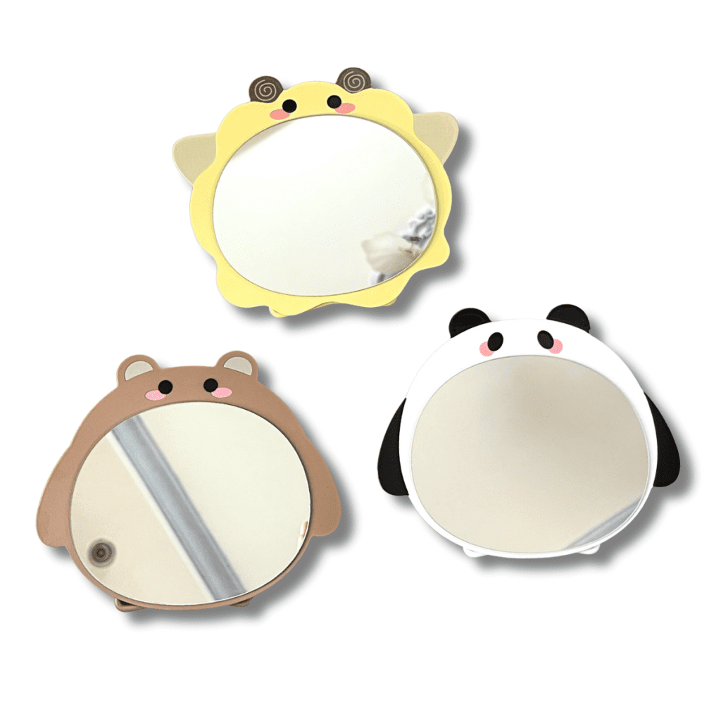 Gương Trang Điểm Tròn Hình Thú Cute inox