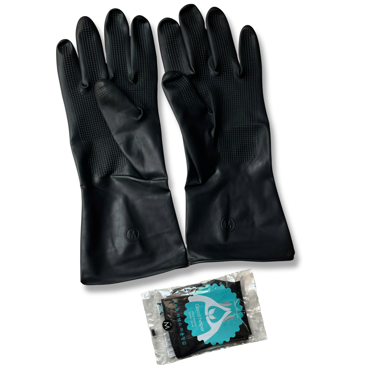 Bao Tay Cao Su Đen 1 Cặp Good Helper