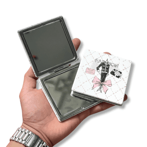 Gương Mini Da 2 Mặt Cầm Tay Bỏ Túi Cute 3 2 39