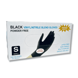 Bao Tay Cao Su Den Hop 100 Cai Nitrile Gloves Black