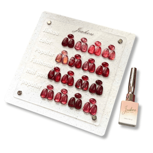 Set Sơn Đỏ 16 Màu Thạch Mắt Mèo JiKou HO12