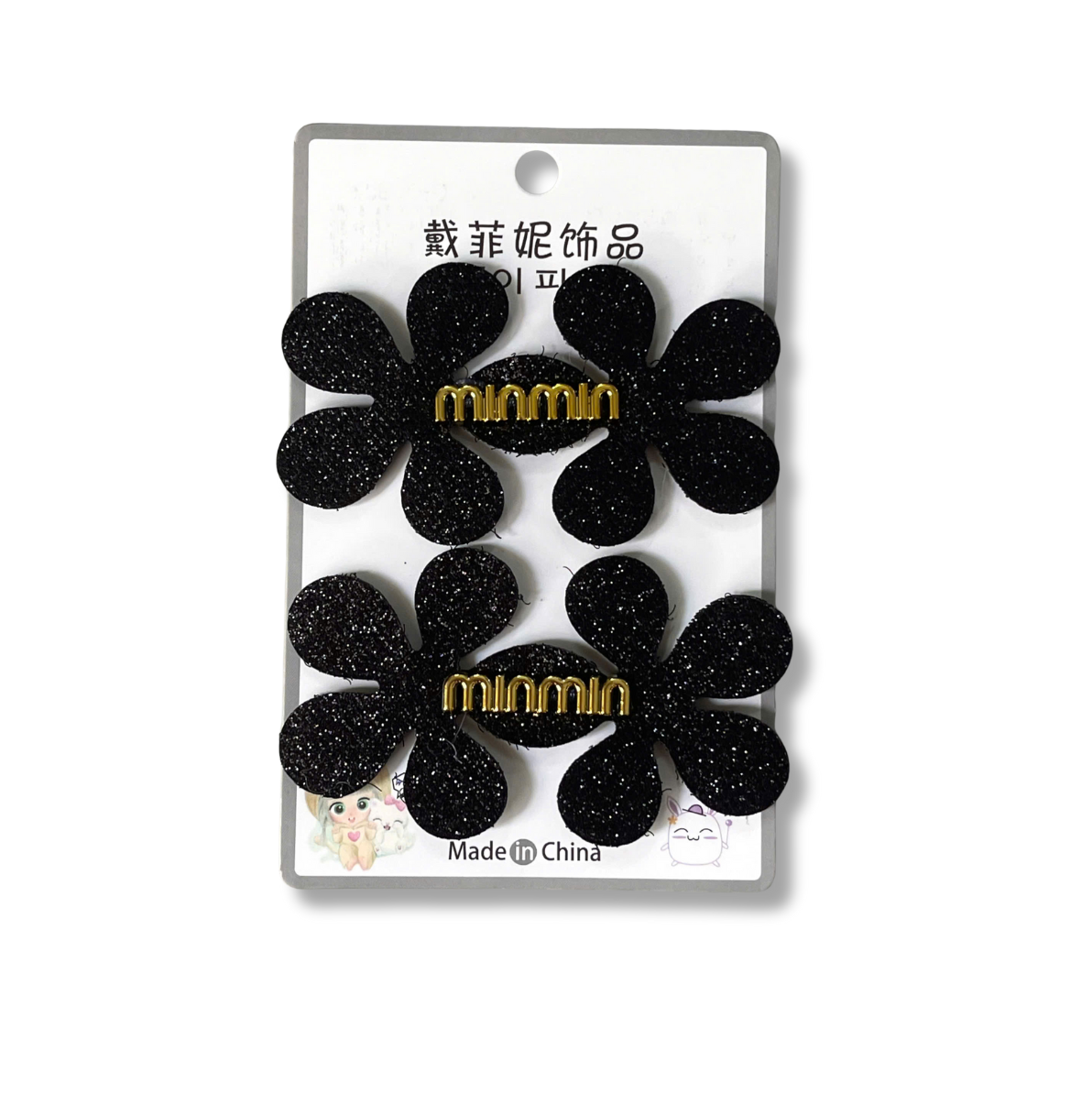 Miếng Dán Tóc Cute Barber Vĩ 2 Cái Hoa