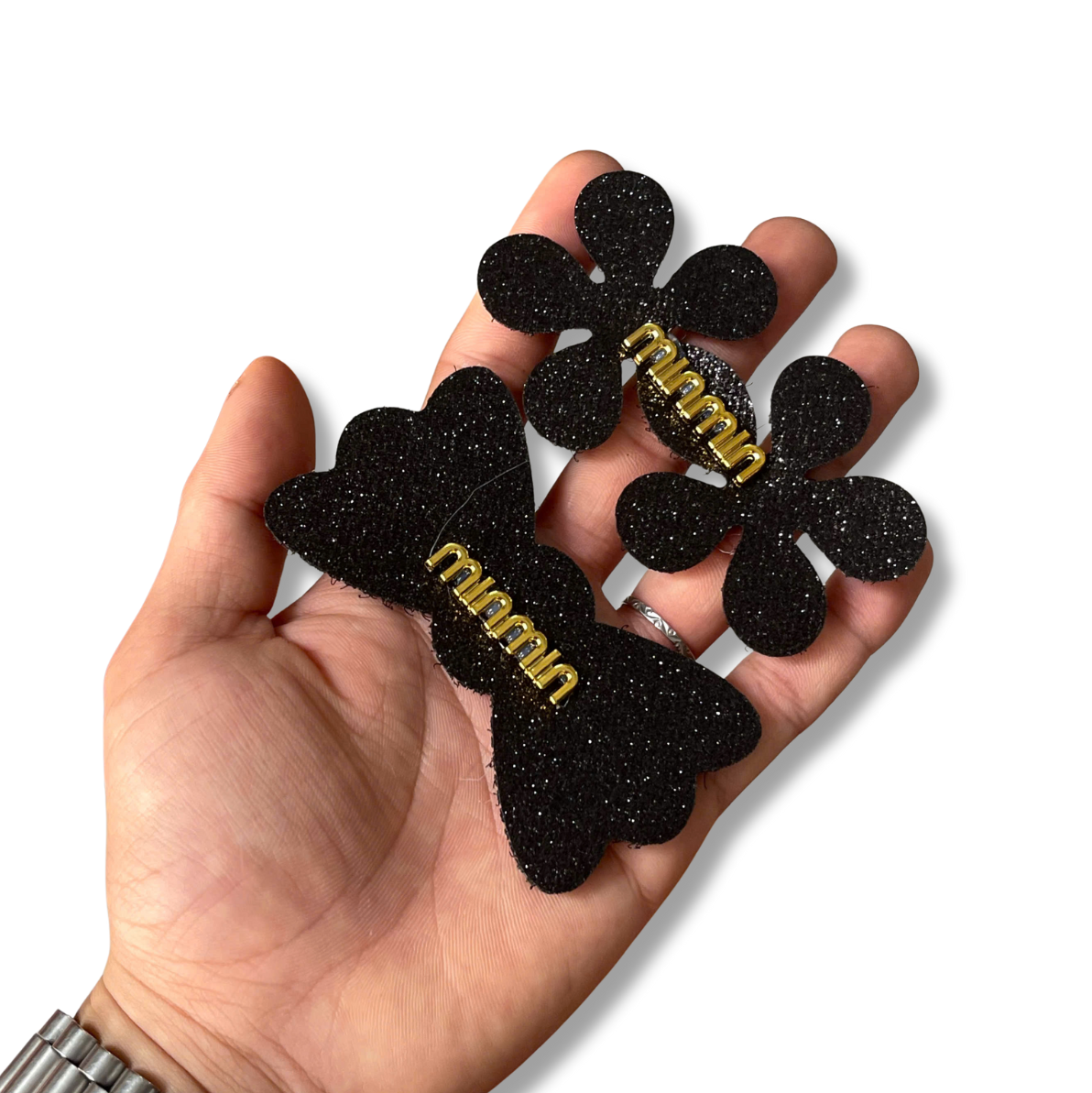 Miếng Dán Tóc Cute Barber Vĩ 2 Cái nơ hoa