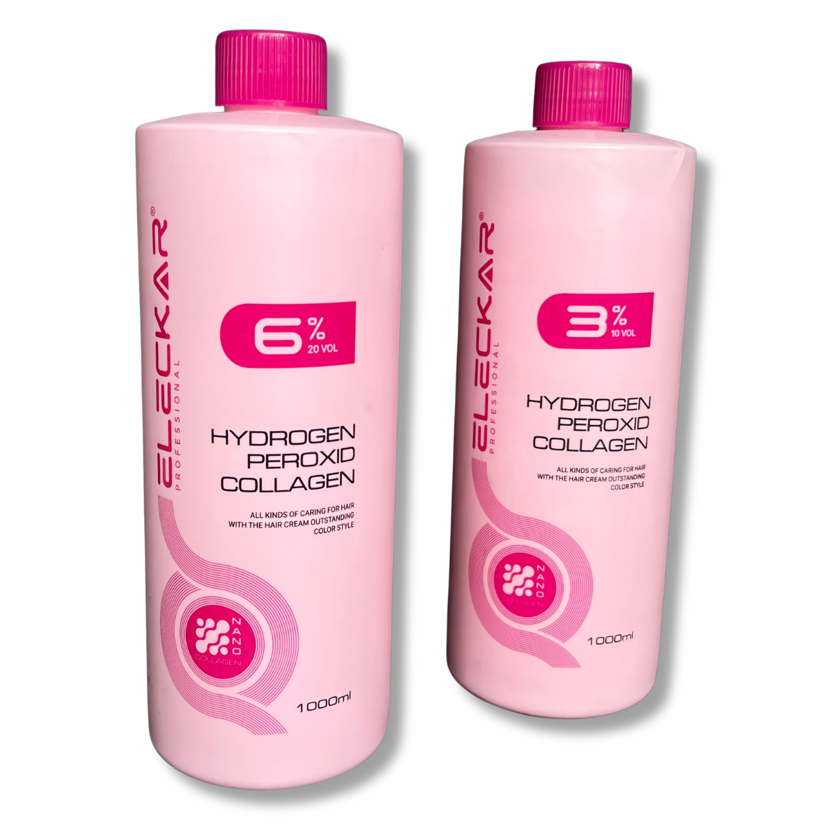 Oxy Eleckar 1000ml Chai Hồng Hỗ Trợ Nhuộm Tóc