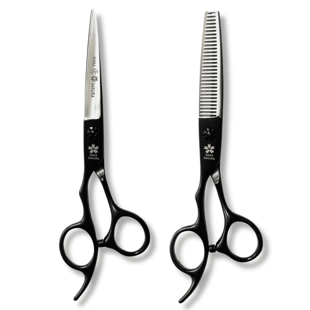 Kéo Cắt Tỉa Tay Trái OHKA SAKURA Đen A6