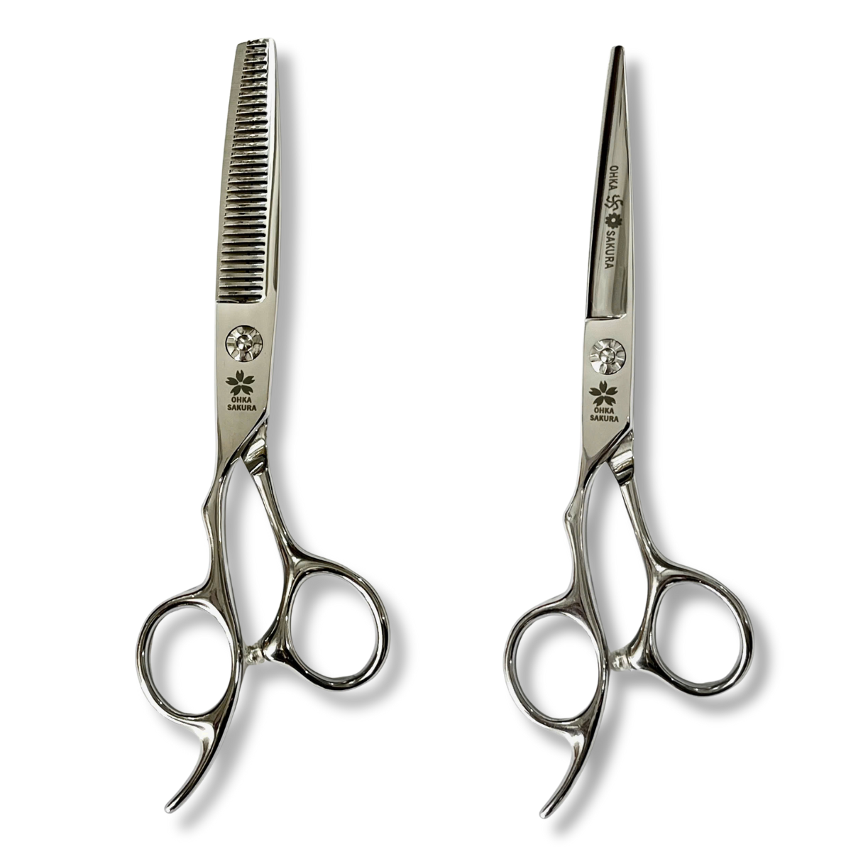 Kéo Cắt Tỉa Tay Trái OHKA SAKURA Trắng A6