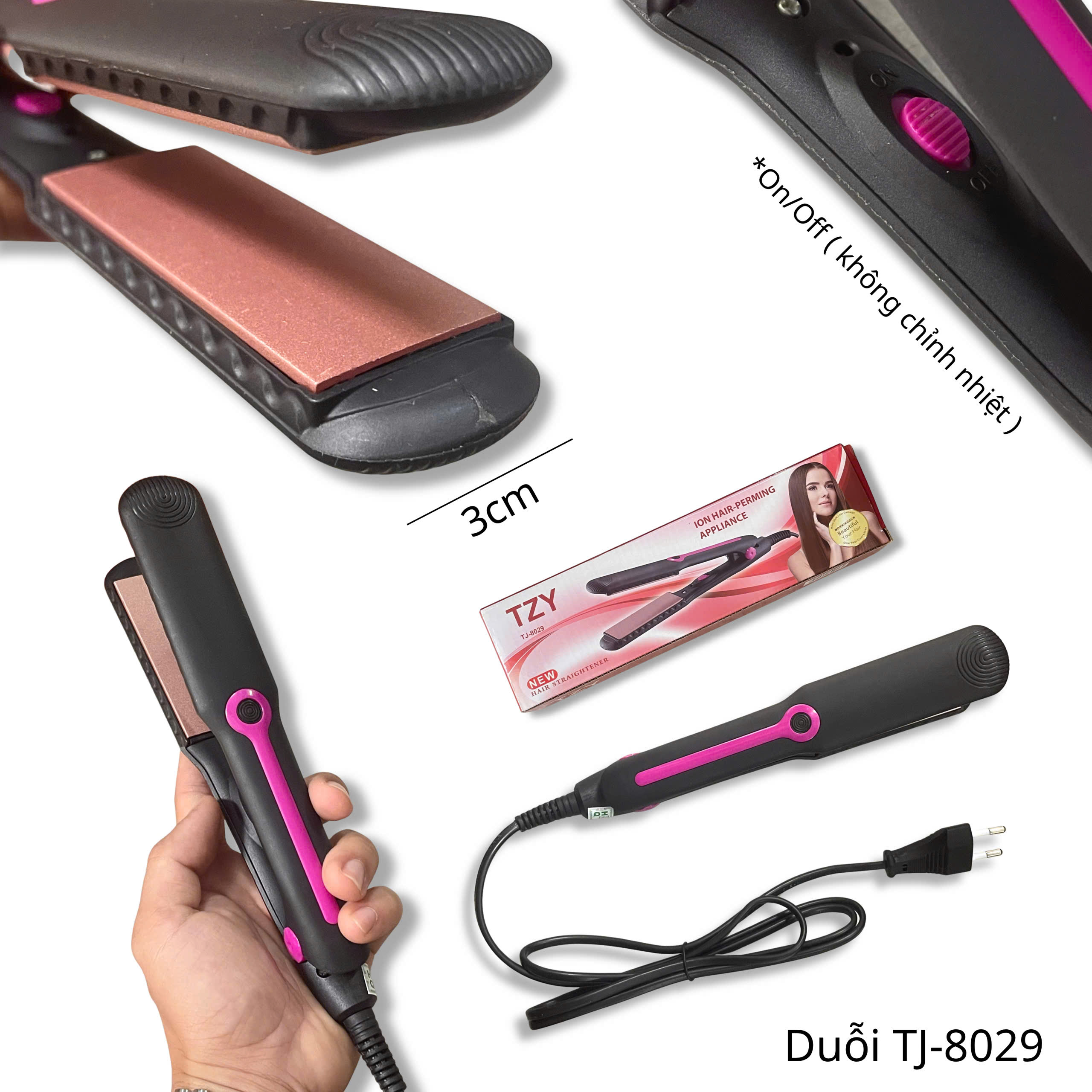 Duỗi tóc mini tj 8029 a